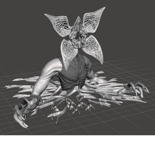 demogordon Art stranger things demogorgon eleven character series monster 3D print model - Mito3D
