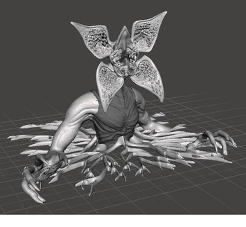 demogordon arte desconhecido coisas demogorgon personagem Series monstro 3d print model - Mito3D