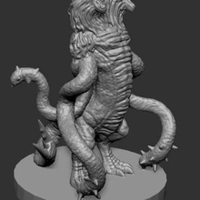 demogorgon sanat yaratık yaratıklar deamon demogorgan İblis dnd mini minyatür Minyatürler canavarlar dungeons dragons kötü canavar 3d print model - Mito3D