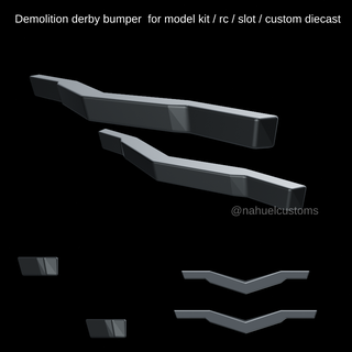 demolition derby bumper model kit rc slot custom diecast r c destruction banger racing 3d print model - Mito3D