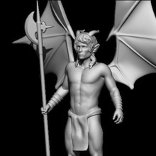 démon art statuette 3dprint fantasy 3d print model - Mito3D