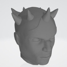 demon alien head game miniatures star wars legion zabrak 3d print model - Mito3D