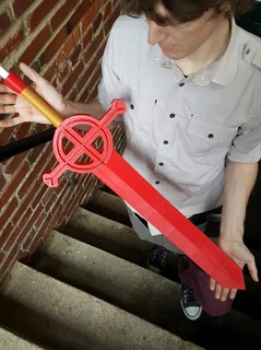 demon blood sword full size steel reinforced adventure time cosplay 3d print model - Mito3D