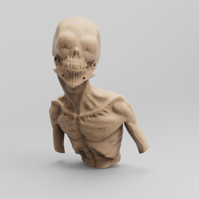 demonio busto arte d demonios terror infierno bustos condenar of infernal 3d print model - Mito3D