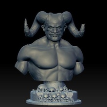 démon buste art les créatures cinéma la fiction de session 3d print model - Mito3D