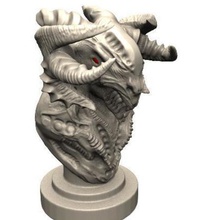 2 şeytan büstü oyun bush canavar fantezi mitoloji yaratık heykel gargoyle dracula oyuncak baskı lovecraft 3d print model - Mito3D