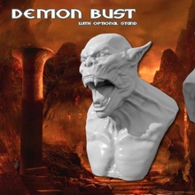 demon bust hd art 3d print model - Mito3D