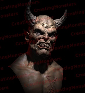 demon bust stl Art dracula werewolf horror movie vampire bramstoker demons bug creature 3d print model - Mito3D