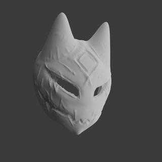 demone gatto 3d print model - Mito3D