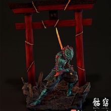 démon collection samouraï art Mort vivant buste monstre darkart goyo goyoworks 3dprint stl 3d print model - Mito3D