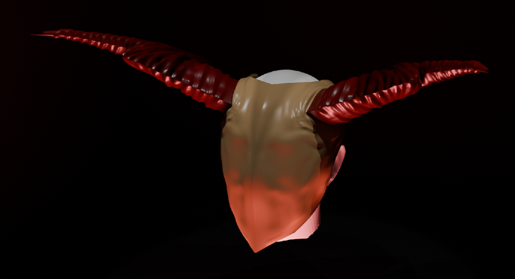 demônio desespero mascarar 3d print model - Mito3D