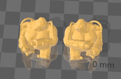 demonio tripas llamas juego miniatura condenar mesa guerra rpg 3d print model - Mito3D