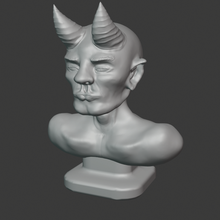 demon Kopf verschiedene Teufel Dämon die Büste 3d print model - Mito3D