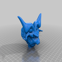 demonio cabeza 002 esculturas 3d print model - Mito3D