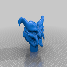 demone testa 005 sculture 3d print model - Mito3D