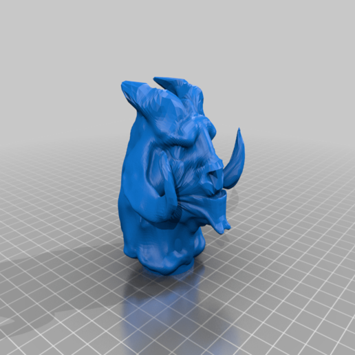 demon head 008 sculptures 3D print model - Mito3D