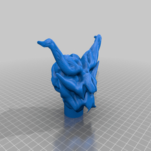 demone testa 1 sculture 3d print model - Mito3D