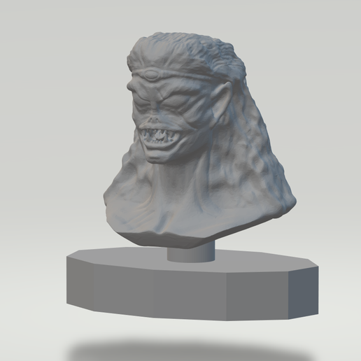 demonio cabeza lurtz Arte diablo horror duende fantasía ciencia ficción orco lotr 3D print model - Mito3D