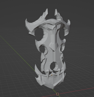 demonio cazador oculto artefacto arma Arte mundo Warcraft 3d print model - Mito3D