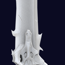 demon king dagger 3d print model art solo leveling webtoon manhwa daggers hero weapon figures thumbnails sculpture 3d print model - Mito3D