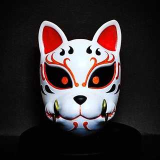 Dämon Kitsune Maske japanisch Qualität Einzelheiten bstar3dprint aragami Kostüm Schatten Samurai Halloween Cosplay hannya oni Kitsunemaske Masken anbu itachi 3d print model - Mito3D