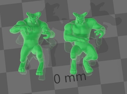 demônio cavaleiros miniatura desgraça tampo mesa jogos guerra rpg 3d print model - Mito3D