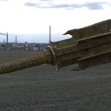 démon masse cru guerre fantaisie arme bronze Seigneur tendance of anneaux Jeu trônes Narnia sorcier godille 3d print model - Mito3D