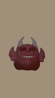 demone maschera diavolo buio Rete arte giocattolo cosplay 3d print model - Mito3D
