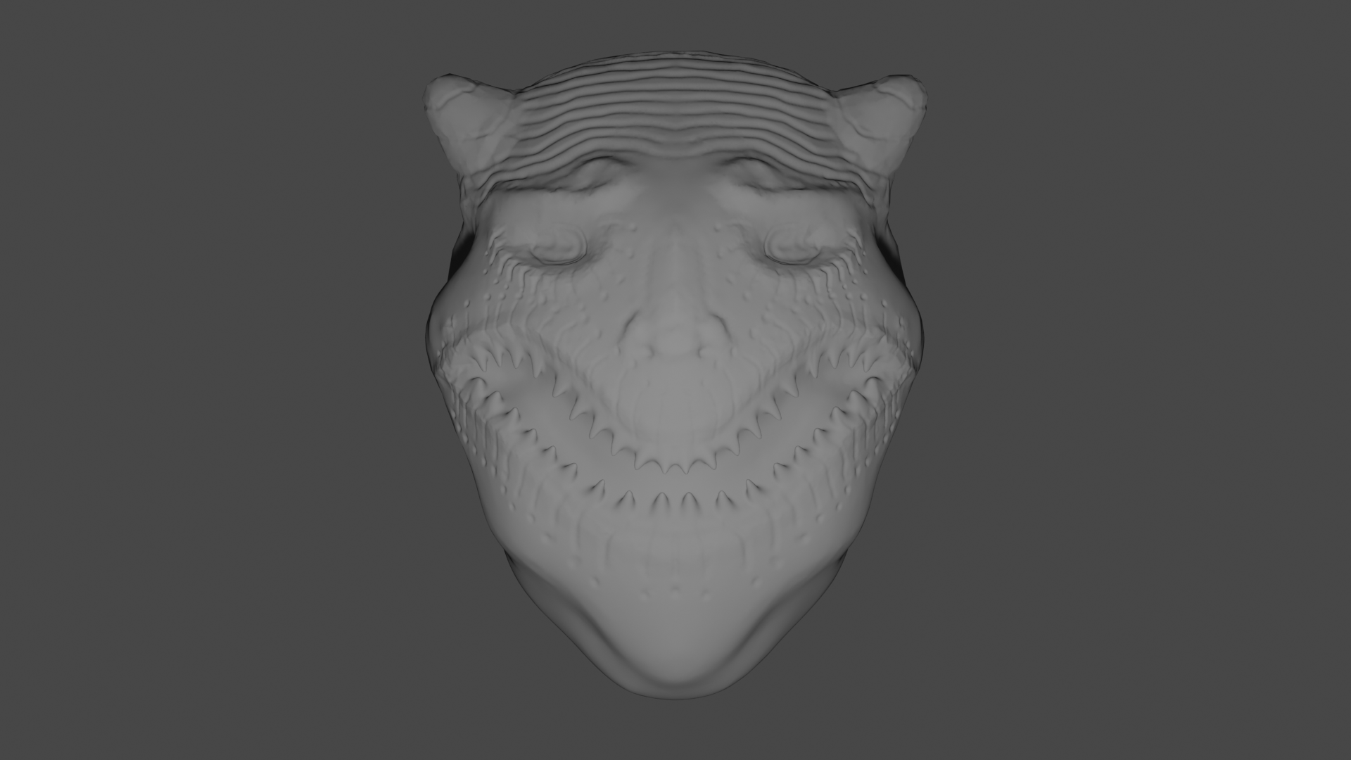 demon mask monster 3D print model - Mito3D