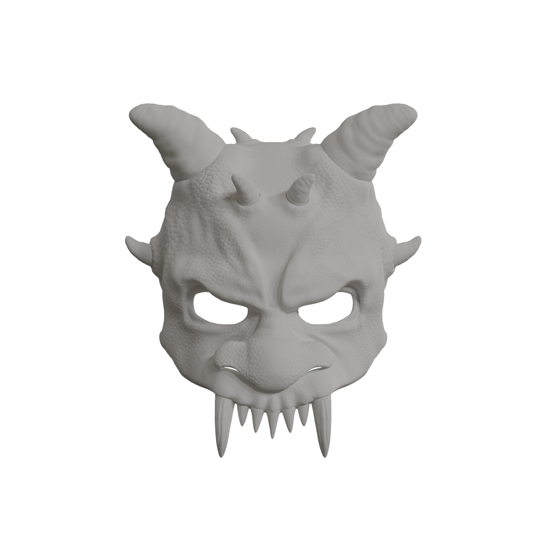demone maschera puntello cosplay arte 3D print model - Mito3D