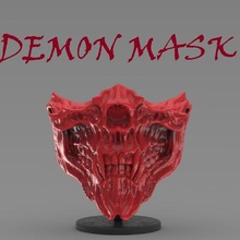 maschera di demone covid19 art mortalkombat la scorpion subzero il diablo cranio scheletro giochi marvel fumetti starwars cosplay le corna doom ingiustizia 3d print model - Mito3D