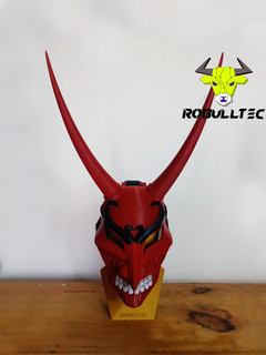 demon mask v2 demon mask v2 mask mask cosplay halloween costume robulltec demon demon  3d print model - Mito3D