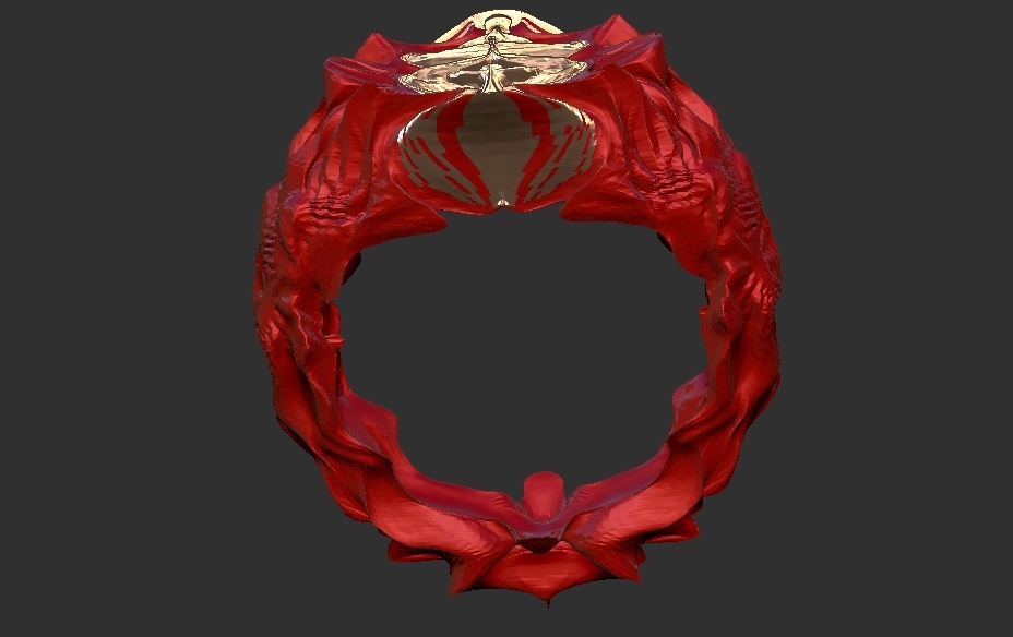 demon ring jewelry 3D print model - Mito3D