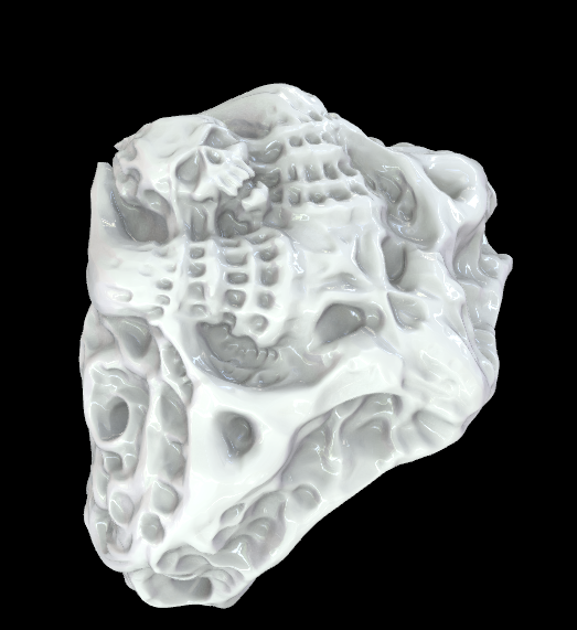 demon ring skull 3D print model - Mito3D