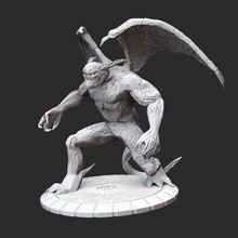 demon sam hd 3d model stl file print game encounter miniature figure statue enemy 3d print model - Mito3D