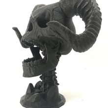 demon skull art home design anatomy bones model miniature figure diablo 3d print model - Mito3D