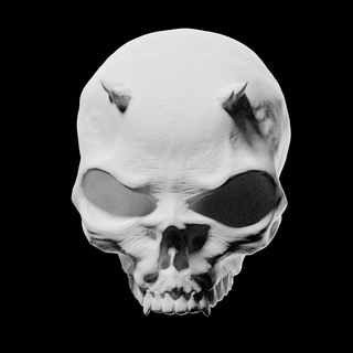 demon skull halloween scary 3d print model - Mito3D
