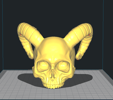demon skull mate gourds gourd chalice cup glass matte horror terror cranium 3d print model - Mito3D
