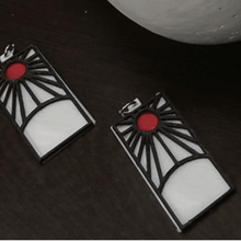 demon slayer's tanjiro earrings various slayer 3d print model - Mito3D