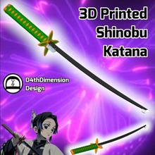 démon tueur Shinobu Katana version 2 1 échelle gadget cosplay Zenitsu rengoku Tanjiro Kamado nezuko 3d print model - Mito3D