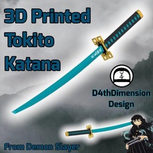 demônio assassino tokito katana versão 2 1 escala gadget cosplay Zenitsu Rengoku tanjiro kamado Nezuko 3d print model - Mito3D