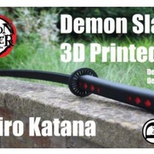 demonio asesino tanjiro katana Moda kamado disfraz 3d print model - Mito3D