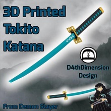 demone assassino tokito katana moda spada tanjiro tanjiroukamado kamado uccisore demoni nichirina cosplay tokitou muichirou 3d print model - Mito3D