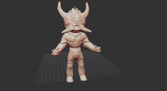 demon sorcerer demon wargaming sorcerer d&d  3d print model - Mito3D