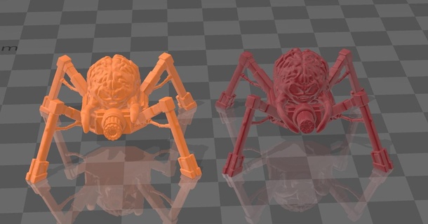 démon araignée serviteurs Jeu miniature condamner table wargaming rpg 3d print model - Mito3D