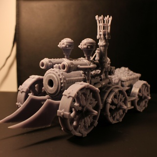 demon train demon dwarves train 28mm demon train resin miniature  3d print model - Mito3D