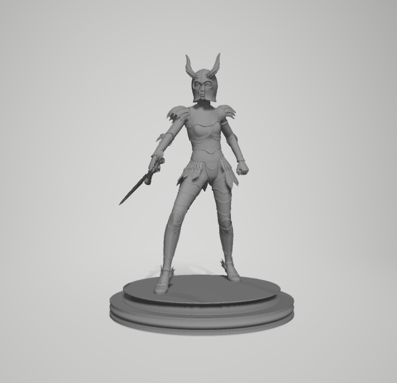demon warrior fantasy creature monster figurine homemade horror dragon 3D print model - Mito3D