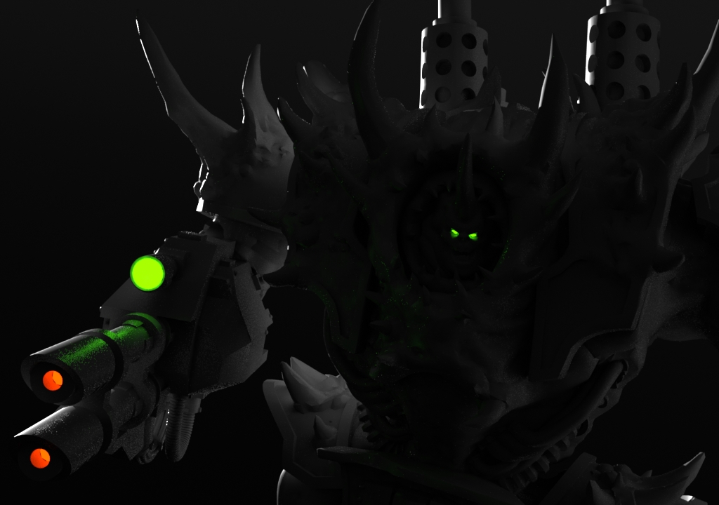 demonic cyborg ogre grimdark sniffles 3D print model - Mito3D