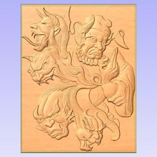 demons various 3d stl relief bas 3d print model - Mito3D