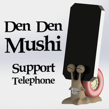 den mushi - telephone support 3d print model - Mito3D